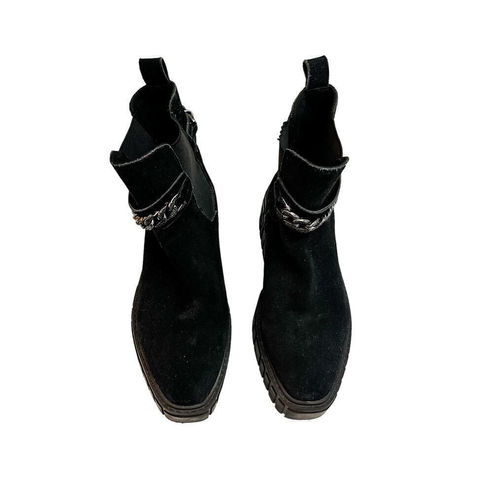Karl Lagerfeld Paris Women's Reign Ankle Boot Combat Size 8.5
